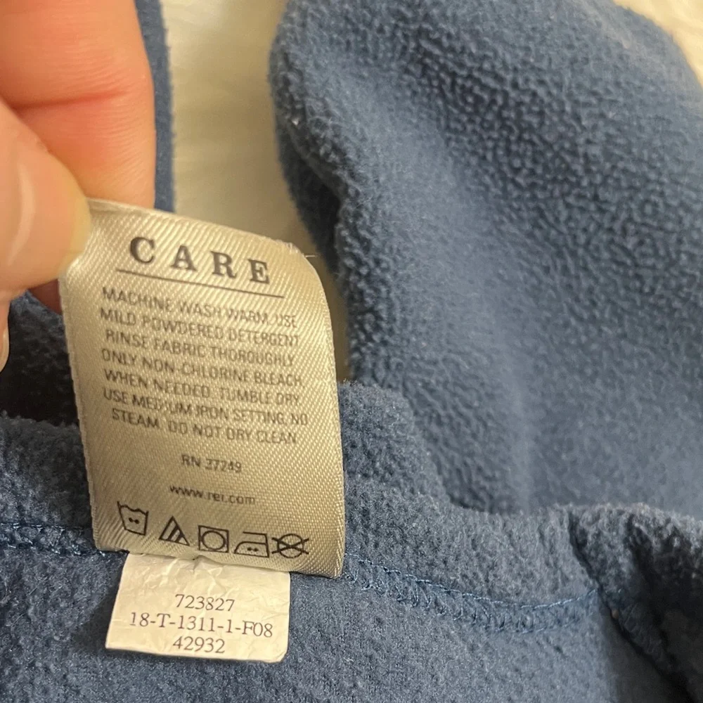 REI Blue Fleece One Piece Romper